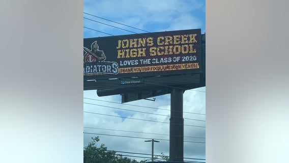 Johns Creek High School lights up stadium as senior tribute