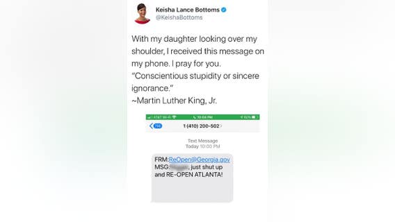 Georgia Attorney General's Office investigating after Atlanta mayor receives racist text message