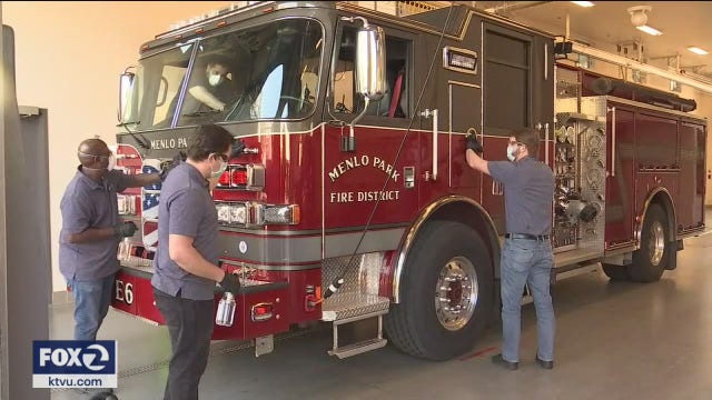 California company cleans fire trucks for free to thank first responders