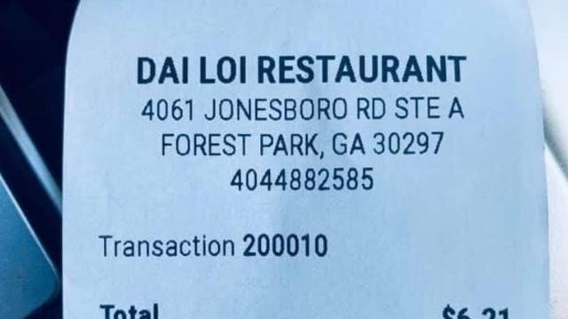 Retired Atlanta Police sergeant leaves $600 tip to help favorite restaurant