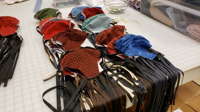 Atlanta Ballet costumers create masks for area hospitals