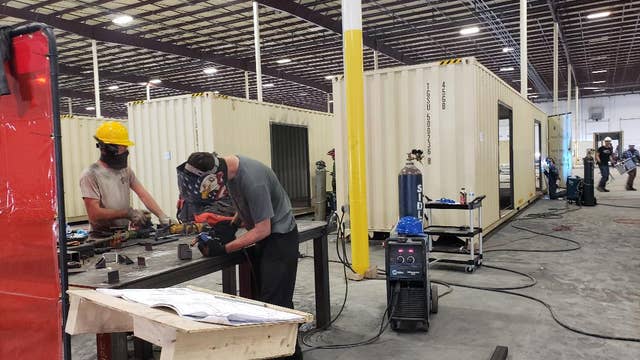 Georgia company turns used shipping containers into hospital beds