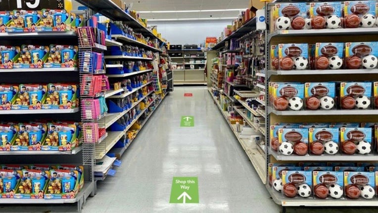 walmart one way aisles