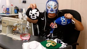 Matches were canceled due to COVID-19, so a Mexican wrestler began making 'lucha libre' face masks