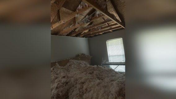 Ceiling of Sandy Springs apartment crashes down