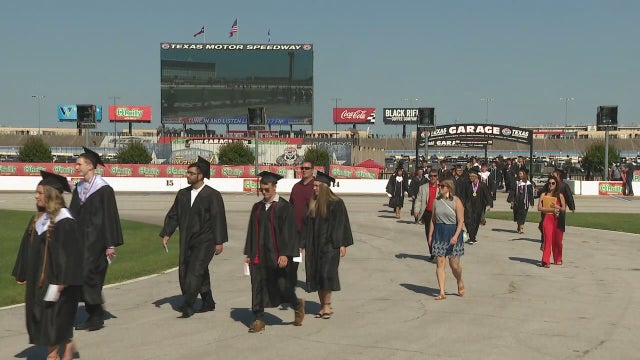 Texas Motor Speedway holds first graduation ceremonies for Denton County high schools