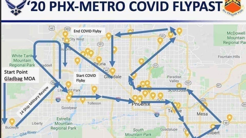 luke afb flyover map