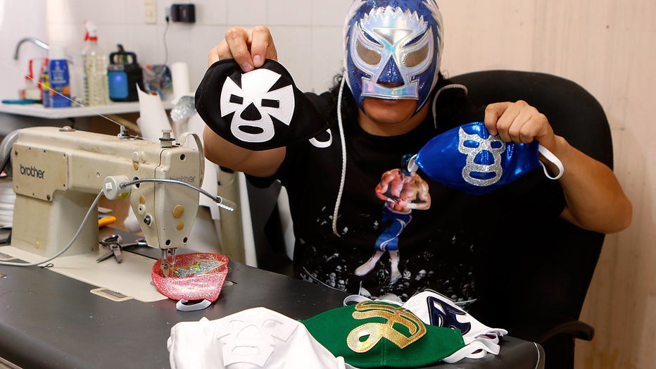 Lucha Libre Wrestler Turns To Produce Themed Face Masks During Coronavirus Pandemic