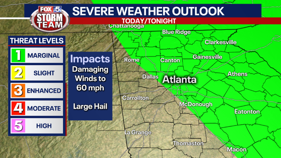 A Few Strong To Severe Storms Possible Later Monday