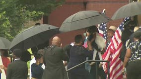 Crowds gathers outside Rayshard Brooks' funeral to watch