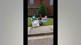 Big Miller Grove Baptist Church holds parade for congregation's graduates