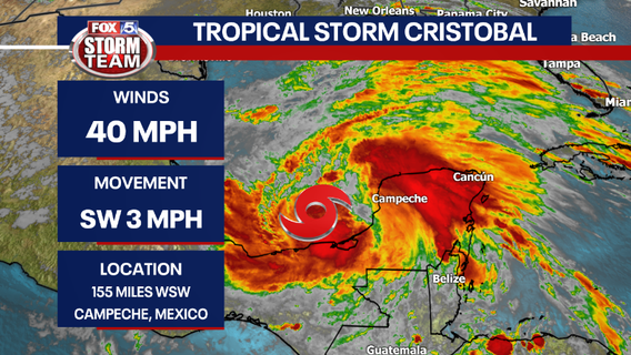 Cristobal forms, eyes Gulf Coast states