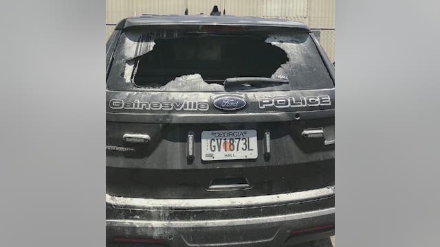 5 Georgia men charged with torching police car after protest