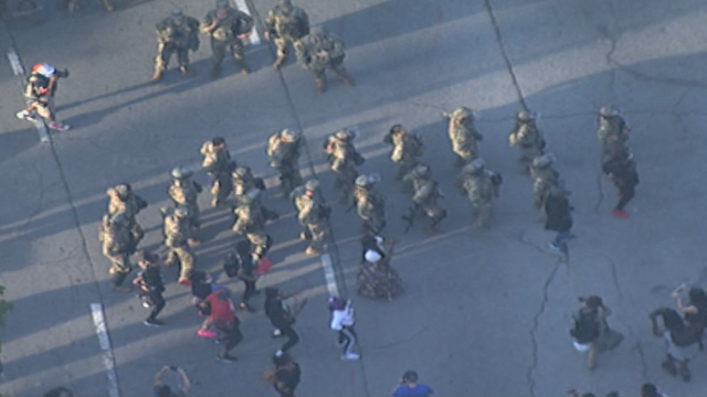 One perfect moment: Georgia National Guard, protesters dance the 'Macarena'