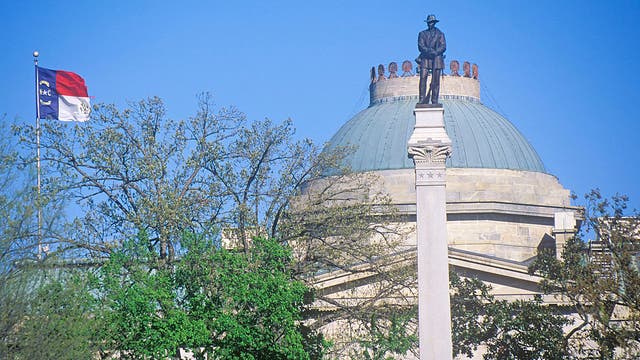 Final section of Confederate monument removed from NC capitol