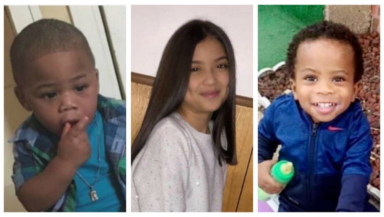 Chicago gun violence victims Mekhi James, Lena Nunez and Sincere Gaston