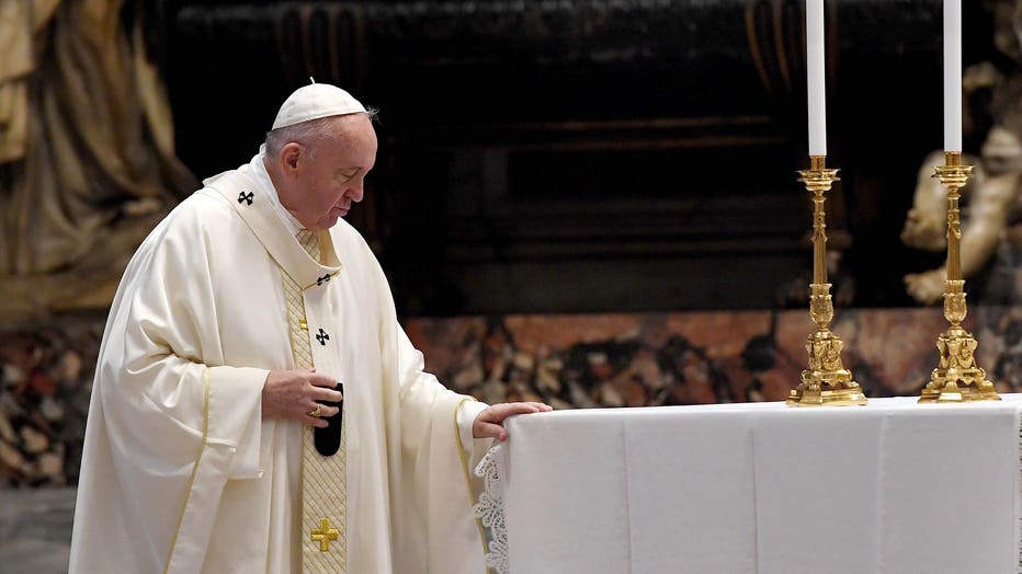Pope Francis Leads Corpus Domini Mass At St. Peter's Basilica