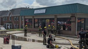 Firefighters battle blaze at Lawrenceville-area thrift store