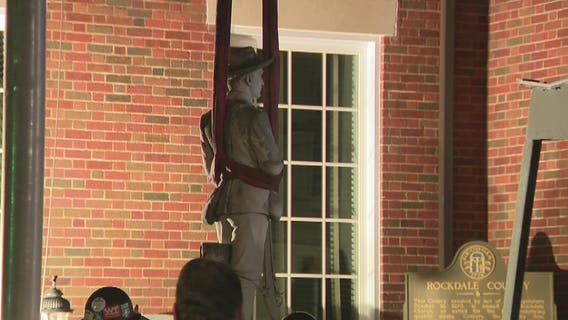 Rockdale County removes Confederate monument from courthouse