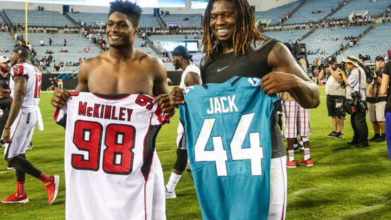 NFL players are banned from exchanging jerseys after games