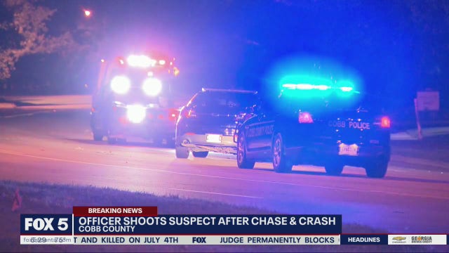 Car theft suspect died after police shooting in Cobb County