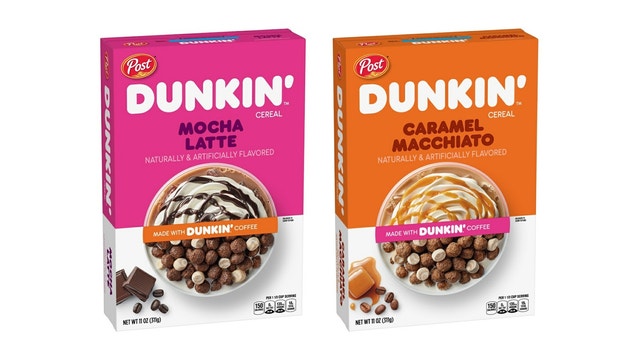 Dunkin', Post team up for coffee-flavored cereal