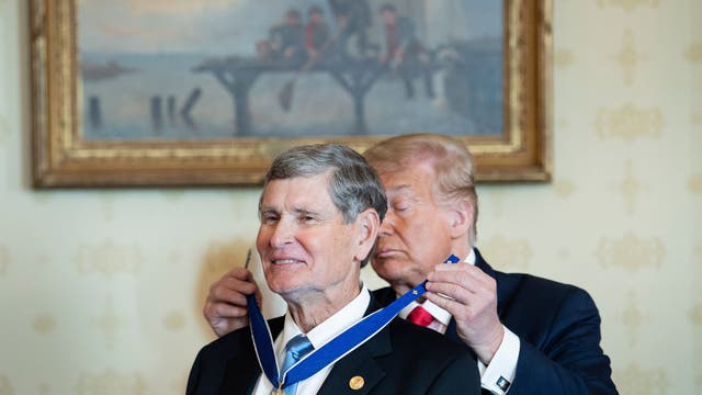 Trump honors former track phenom and Kansas congressman Jim Ryun with Presidential Medal of Freedom
