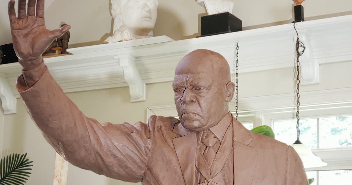 Decatur Georgia Statues Statue created to honor late Rep. John Lewis | FOX 5 Atlanta