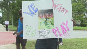 Student-athletes in Rockdale County protest delays in fall sports