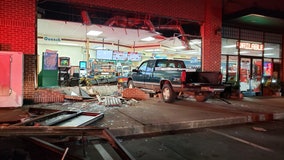 Truck smashes into front of Cherokee County convenience store, cashier hospitalized