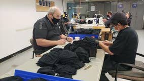 Delta aviation maintenance technicians have traded in their tools for sewing machines