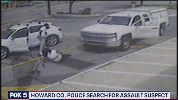 Video: Howard County Police searching for man who assaulted woman, struck her with vehicle before fleeing