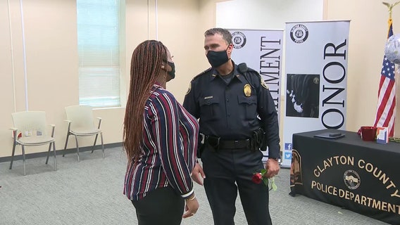 Woman reunites with Clayton Police officers who saved her life in 2015