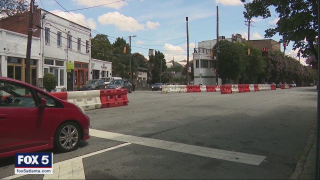 Atlanta uses barricades to block street racing, drifting