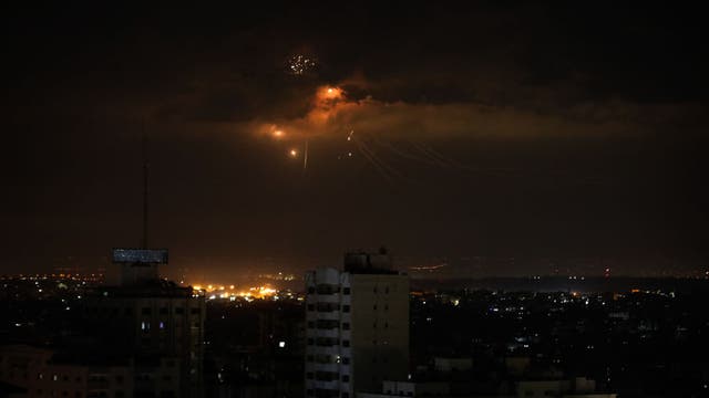 Palestinian militants fire 12 rockets at Israel from Gaza Strip; Israel strikes Hamas targets