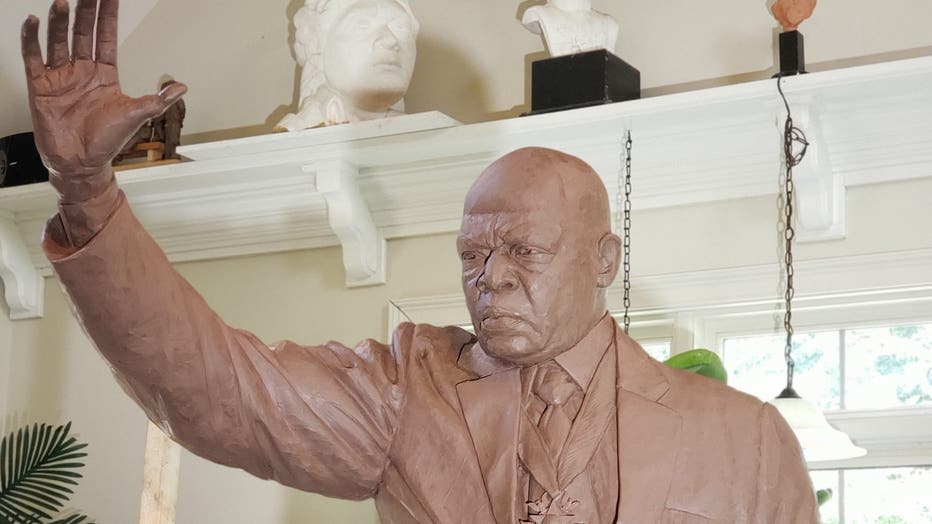 Statue created to honor late Rep. John Lewis