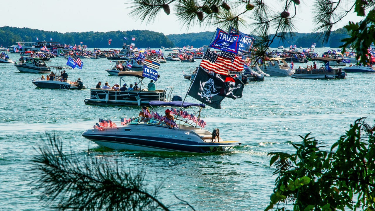 Boat parade supporting President Trump held at Lake Lanier