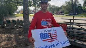 Veterans passing through Georgia on a 2,000 mile journey to talk about PTSD