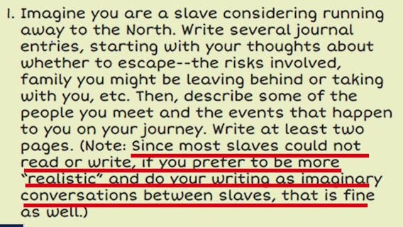 Georgia elementary students assigned to imagine themselves as slaves
