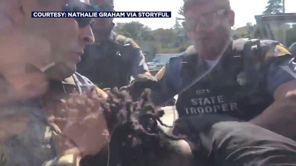 Video shows troopers arresting protesters blocking I-5 in Seattle
