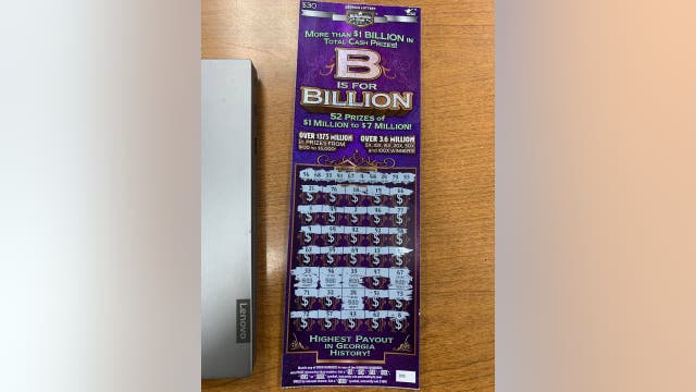 Sheriff: Fleeing suspect leaves behind winning Georgia lottery ticket
