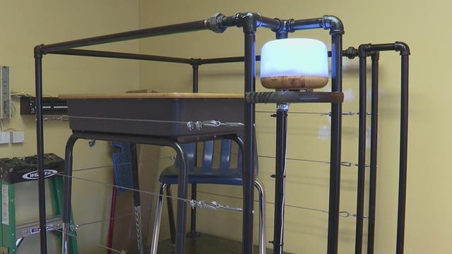Social distancing solution: Roswell teacher's design has pending patent