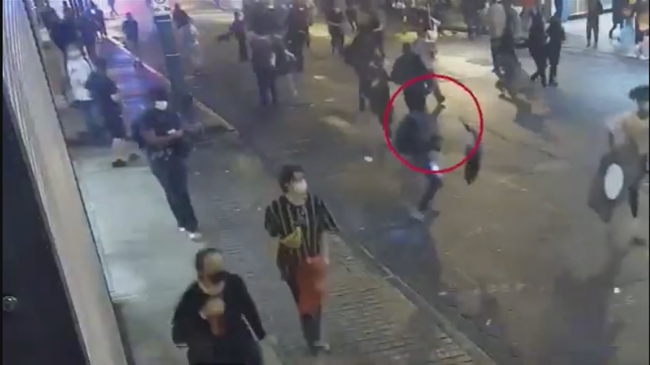 Cops pepper spray peaceful crowd, drag and tackle man 