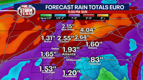 Delta makes landfall in LA, will bring tropical downpours to Georgia this weekend