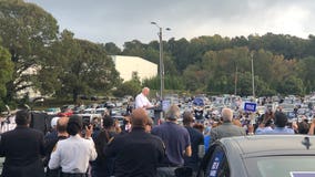 Joe Biden hosts drive-in campaign event in Atlanta