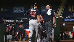 Braves’ Duvall out rest of postseason, replaced by Camargo