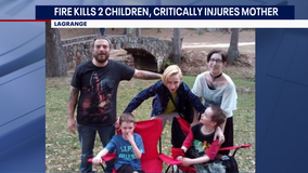 Trailer fire kills 2 children in LaGrange, mother on life support