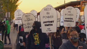 Protesters take to the streets in St. Paul over Chauvin release