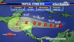 Tropical Storm Iota forms in Caribbean