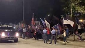 Demonstrators gather outside of Georgia's capitol in the wake of the presidential election